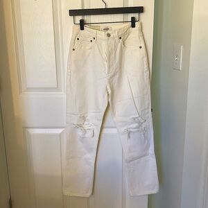Adolde Riley white ripped jeans
